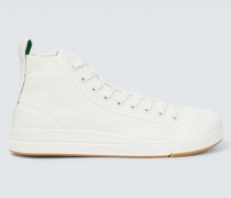 Bottega Veneta High-Top-Sneakers Vulcan aus Canvas