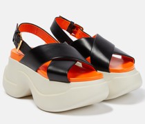 Marni Plateausandalen aus Leder