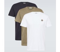 Set aus drei T-Shirts aus Baumwoll-Jersey