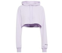 Cropped-Hoodie aus einem Baumwollgemisch