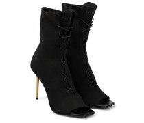 Balmain Ankle Boots aus Strick