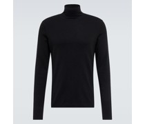 Rollkragenpullover aus Baumwoll-Jersey