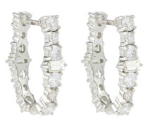 Ohrringe Rivulet aus 18kt Weissgold mit Diamanten