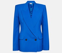 Alexander McQueen Doppelreihiger Blazer aus Wolle