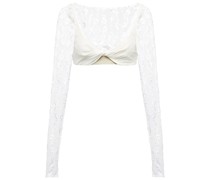 Cropped-Top Le Haut Musu aus Spitze
