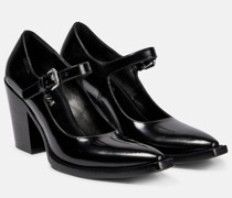 Mary-Jane-Pumps aus Leder