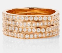 Ring Antifer aus 18kt Rosegold mit Diamanten