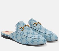 Gucci Slippers Princetown GG aus Canvas