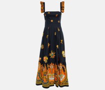 Etro Bedrucktes Maxikleid aus Popeline