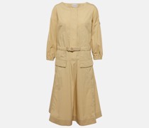 Moncler Midikleid aus einem Baumwollgemisch