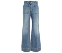 Victoria Beckham High-Rise Jeans mit weitem Bein
