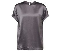 Brunello Cucinelli Verziertes Top aus einem Seidengemisch