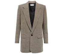 Saint Laurent Karierter Blazer aus einem Wollgemisch