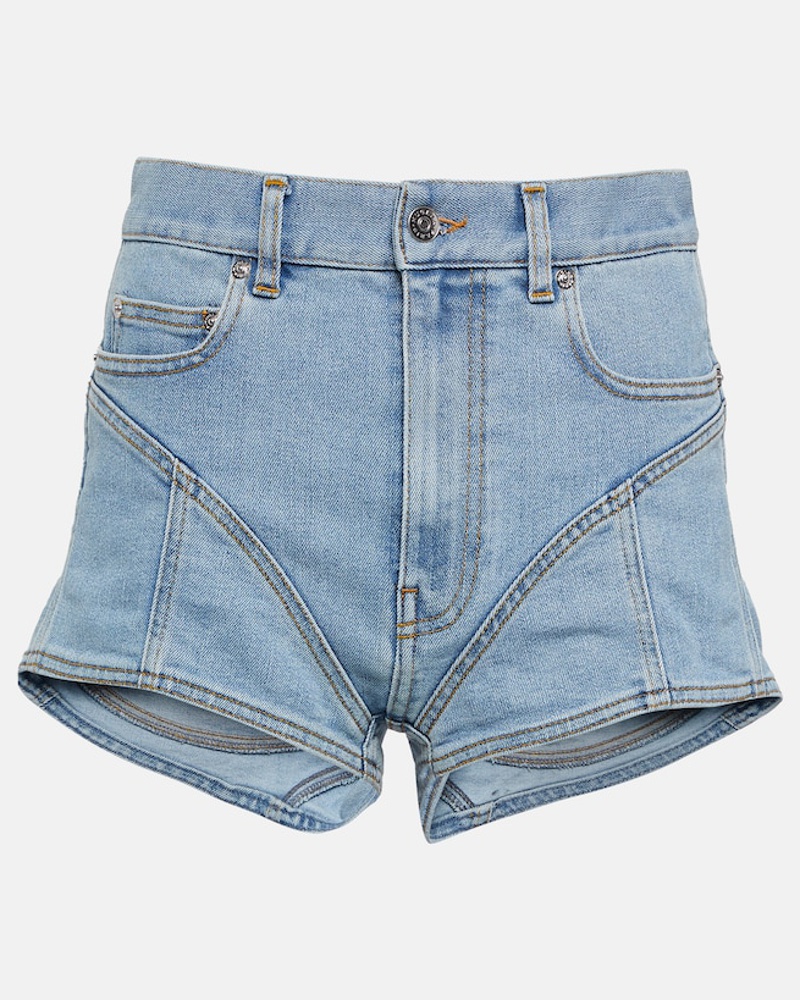 Thierry Mugler Damen Mugler High-Rise Jeansshorts Thierry Mugler Damen Mugler High-Rise Jeansshorts