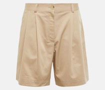 Mid-Rise Bermuda-Shorts aus Twill