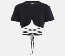 Jacquemus Cropped-Top Le T-Shirt Baci