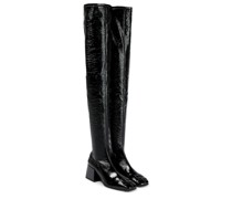 Courreges Overknee-Stiefel Vinyle