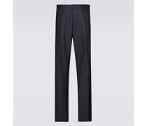 Dries Van Noten Hose mit weitem Bein aus Wolle