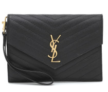Saint Laurent Clutch Cassandre aus Matelasse-Leder