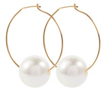 Jil Sander Creolen mit Zierperlen