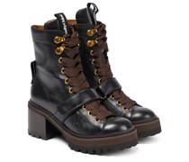 See By Chloe Schnuerstiefel Joyla aus Leder