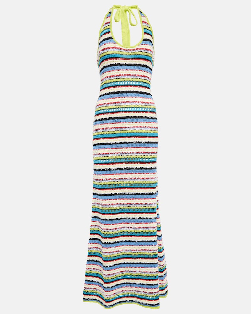 STAUD Damen Staud Maxikleid Annabella aus Haekelstrick