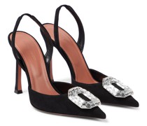 Amina Muaddi Slingback-Pumps Camelia