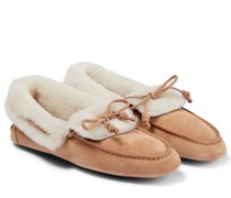 Loro Piana Loafers Coorie aus Veloursleder