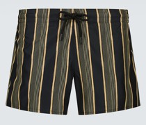 Commas Gestreifte Badeshorts Shade