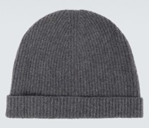 Sunspel Gestrickte Beanie aus Kaschmir