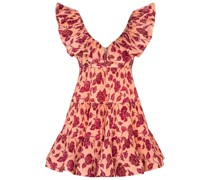 Sanlia Minikleid in Basic Schottenkaro Rosa