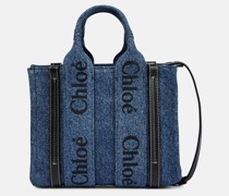 Chloe Tote Woody Small aus Denim
