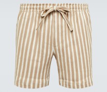 Shorts aus Seersucker