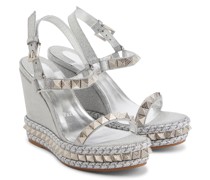 Christian Louboutin Verzierte Wedge-Sandalen Pyraclou