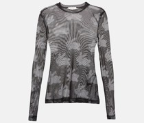 JW Anderson Bedrucktes Top aus Mesh