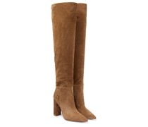 Gianvito Rossi Overknee-Stiefel Piper aus Veloursleder