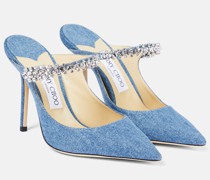 Jimmy Choo Verzierte Mules Bing 100 aus Denim