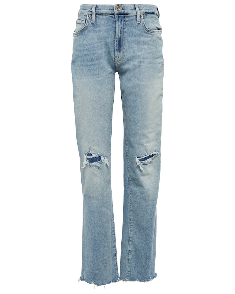 7 for all mankind Damen 7 For All Mankind Mid-Rise Straight Jeans Ellie 7 for all mankind Damen 7 For All Mankind Mid-Rise Straight Jeans Ellie