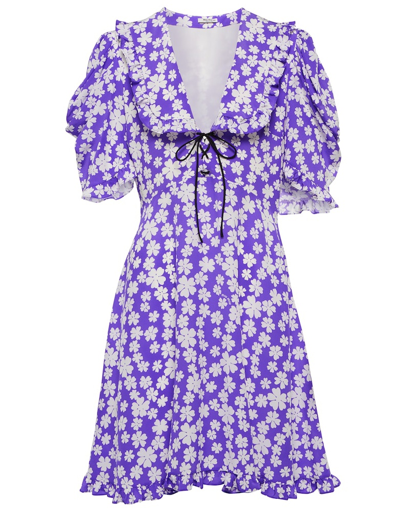 Miu Miu Damen Miu Miu Bedrucktes Minikleid