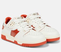 Sneakers aus Leder