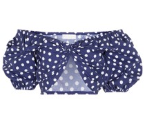Caroline Constas Cropped-Top Rhys mit Polka-Dots