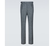 Raf Simons Hose mit weitem Bein aus Wolle
