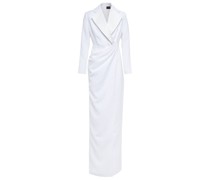 Rasario Robe aus Crepe und Satin