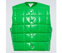 Bottega Veneta Gesteppte Weste aus Leder