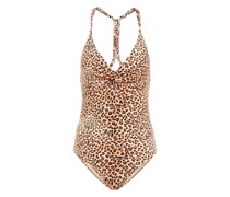 Ulla Johnson Badeanzug Madeira mit Leopardenmuster