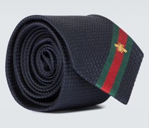 Gucci Krawatte aus Seide mit Web-Streifen