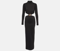Staud Verziertes Maxikleid mit Cut-outs