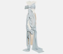 Acne Studios Robe aus Satin und Mesh