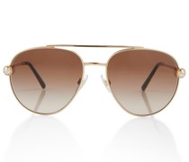 Dolce&Gabbana Verzierte Aviator-Sonnenbrille
