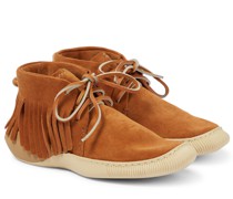 Visvim Mokassins Folk aus Veloursleder